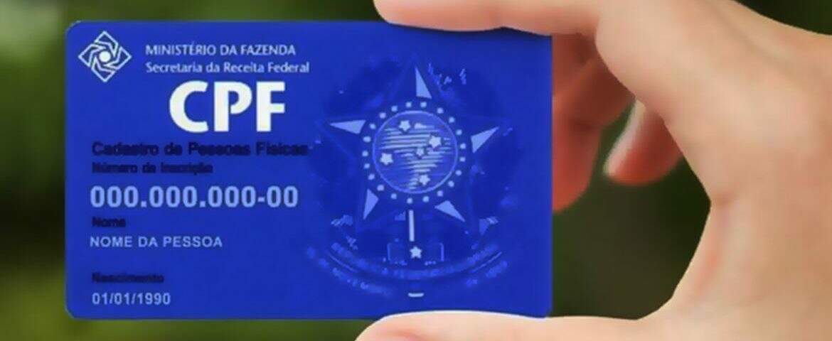 CPF será registro único do cidadão